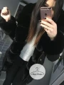 Zimowa CZARNA parka Premium czarne futro sztuczne XS-XL