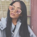 Okulary gwiazd przeciwsłoneczne KOCIE OCZY lustro mirrored rose gold
