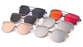 Okulary gwiazd przeciwsłoneczne KOCIE OCZY lustro mirrored rose gold