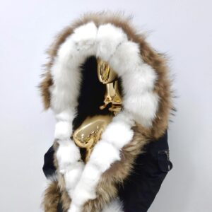 5089.jpg Kurtka parka zimowa Kate Futro Naturalne jenot lis