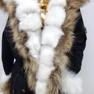 5090.jpg Kurtka parka zimowa Kate Futro Naturalne jenot lis