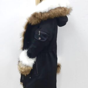 5092.jpg Kurtka parka zimowa Kate Futro Naturalne jenot lis
