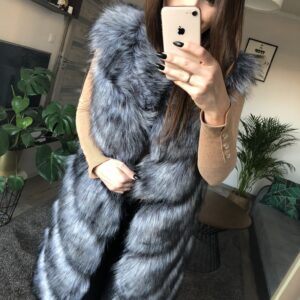 5327.jpg Kamizelka Futrzana Długa Silver Wolf